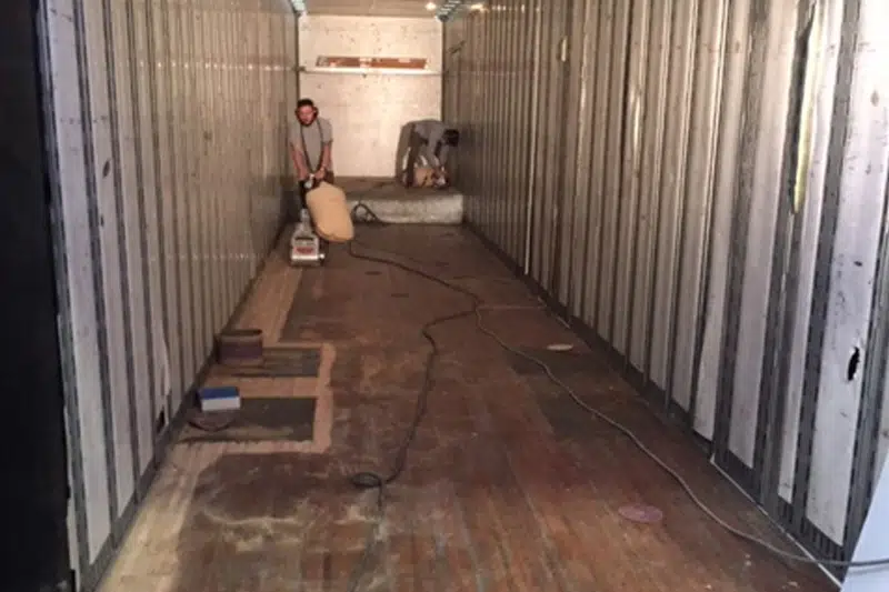 semi-truck-container-floor-before